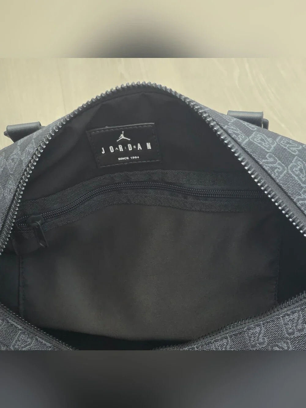 Nike Jordan Monogram Champion Luxury 25L Travel Duffle Bag MM9157-023 Size M NWT